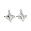 304 Stainless Steel Rhinestone Pendants STAS-L308-04C-P-1