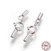 925 Sterling Silver Spring Ring Clasps STER-G019-B-08S-2