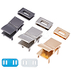 3 Sets 3 Colors Alloy Clasp Lock PALLOY-CA0001-81-1