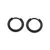 202 Stainless Steel Huggie Hoop Earrings EJEW-F111A-13mm-EB-4