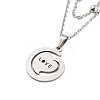Stainless Steel Pendants Necklaces LS-NJEW-U003-01B-P-1