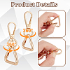 8Pcs Zinc Alloy Swivel Clasps FIND-GA0005-37KCG-3