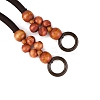 Wood Beaded Bag Handles FIND-WH0112-39-2