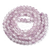 Crackle Baking Paint Imitation Jade Glass Beads Strands LS-DGLA-T003-6mm-04-3