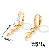 Exquisite European Style Brass Hoop Earrings WU8632-2-2
