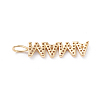 Brass Micro Pave Clear Cubic Zirconia Pendants LS-ZIRC-L093-71G-2