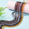 10Strands 10 Colors Transparent Glass Beads Strands EGLA-TA0013-24A-5
