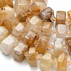 Natural Yellow Hematoid Quartz Beads Strands G-L642-H13-7x14mm-4