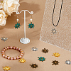 64Pcs 4 Colors Tibetan Style Alloy Pendants FIND-FH0010-04-5