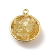 Natural Citrine Chip Pendants KK-C242-05G-18-1