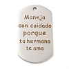 Non-Tarnish 201 Stainless Steel Pendants STAS-L079-13P-1