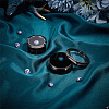 2Pcs 2 Style Alloy Loose Diamond Boxes CON-PH0002-90B-2