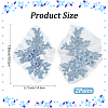 Flower Shape Polyester Embroidery Sew on Flower Appliques LS-DIY-WH20032-60B-2