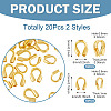 20Pcs 2 Styles 925 Sterling Silver Wire Guardian STER-TA0001-44-4