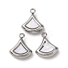 304 Stainless Steel Resin Pendants STAS-P406-15D-P-1