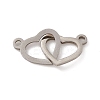 Non-Tarnish 304 Stainless Steel Connector Charms STAS-E179-09P-1
