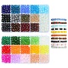 Rondelle Glass & Alloy Rhinestone Spacer Beads Jewelry Making Findings Kits DIY-YW0011-13-1