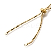 Adjustable 304 Stainless Steel Slider Bracelet/Bolo Bracelets Making STAS-I153-03G-02-2