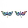 Rack Plating Rainbow Color Alloy Pendants PALLOY-N163-188-2