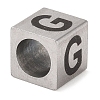Tarnish Resistant 201 Stainless Steel European Beads STAS-M058-01G-P-2