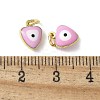 Brass Enamel Charms KK-S518-03J-G-3