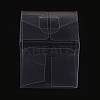 Transparent Plastic PET Box Gift Packaging CON-WH0052-3x3cm-2