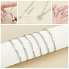 DIY 304 Stainless Steel Box Chain Braceelet Necklace Making Kit DIY-UN0006-03-2