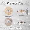 12Pcs 2 Colors 1-Hole Alloy Button DIY-FG0003-54-2