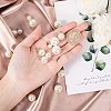 Resin Imitation Pearl Pendants/Shank Buttons BUTT-PH0004-14-3