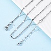 Brass Curb Chains Necklaces for Women NJEW-D302-09P-1