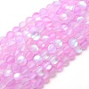 Synthetic Moonstone Beads Strands G-F142-10mm-09-1