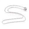 Non-Tarnish 304 Stainless Steel Boston Link Chains Necklaces LS-NJEW-G313-17P-1