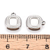 304 Stainless Steel Pendant Cabochon Settings STAS-T067-66P-3