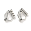 Brass Clip-on Earring Findings KK-A281-30P-1