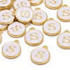 Golden Plated Alloy Charms X-ENAM-S118-01S-4