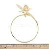 Flower & Butterfly Alloy Arm Cuff Bangles for Girl Women LS-AJEW-A063-01F-G-5