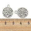 Tibetan Style Alloy Pendants TIBEP-GC017-AS-RS-3