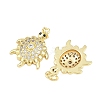 Brass Micro Pave Cubic Zirconia Pendants KK-D005-06A-G-2