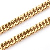 304 Stainless Steel Diamond Cut Cuban Link Chain Necklaces NJEW-JN03367-01-2