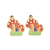 304 Stainless Steel Enamel Pendants STAS-R168-22G-01-1