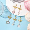 Valentine's Day Alloy Enamel Pendant Decoraton HJEW-JM02028-01-2
