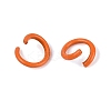 Spray Painted Iron Open Jump Rings IFIN-T017-04C-13-2