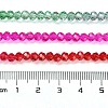Transparent Painted Glass Beads Strands DGLA-A034-T4mm-A24-3