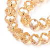 Electroplate Glass Beads Strands EGLA-A034-T4mm-A30-2