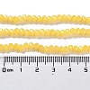 Baking Paint Imitation Jade Glass Bead Strands DGLA-A034-J4MM-A30-3