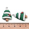 Christmas Theme Opaque Resin Pendants RESI-N039-97-3