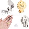 304 Stainless Steel Clip-on Earring Findings STAS-UN0002-07-4