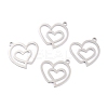 Non-Tarnish 201 Stainless Steel Pendants LS-STAS-K003-03P-1