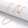 Ion Plating(IP) 304 Stainless Steel Cable Chain Necklaces LS-NJEW-H445-16G-1