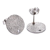 Non-Tarnish 304 Stainless Steel Stud Earring Findings STAS-Z021-C-01P-2